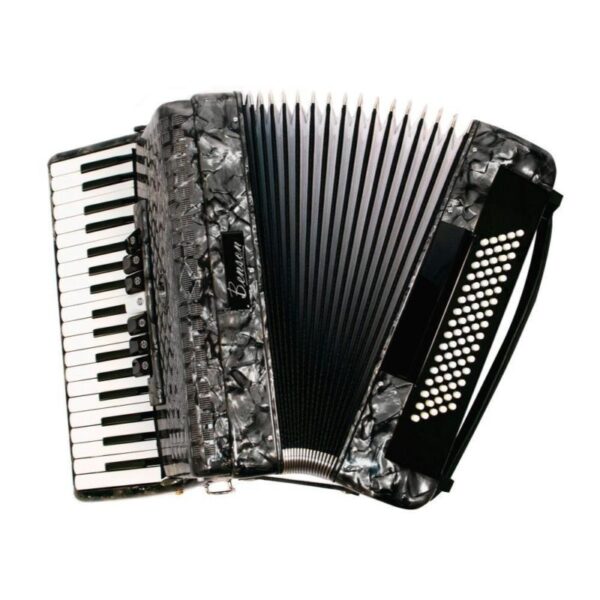 Acordeon Benson 80 Baixos BAC80-7PBK Preto Perolado